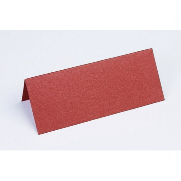 Bordkort- Metallic Rød
